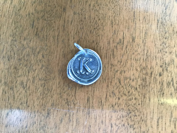 Retired Waxing Poetic Charms-Round Insignia