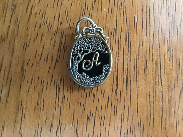 Retired Waxing Poetic Charms-Enchanted Night Insignia