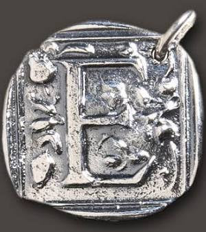 Retired Waxing Poetic Charms-Monogrammed Initials