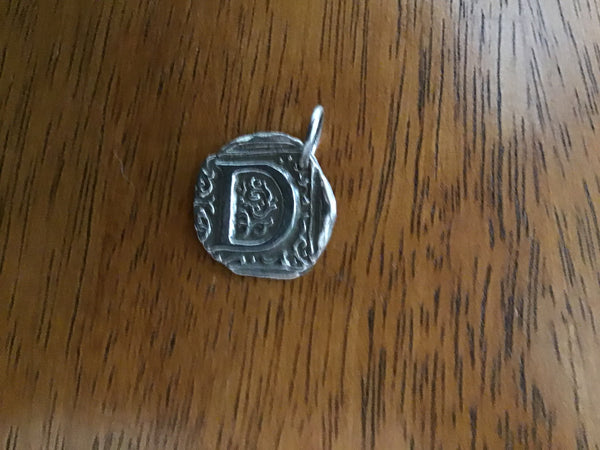 Retired Waxing Poetic Charms-Monogrammed Initials