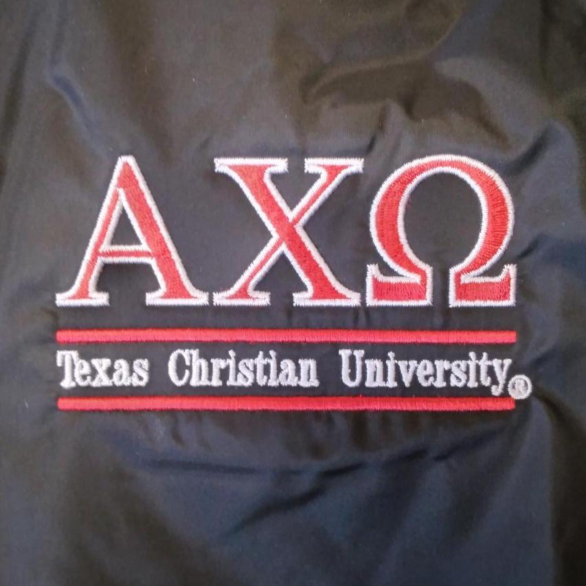 TCU Rain Jacket Alpha Chi Omega