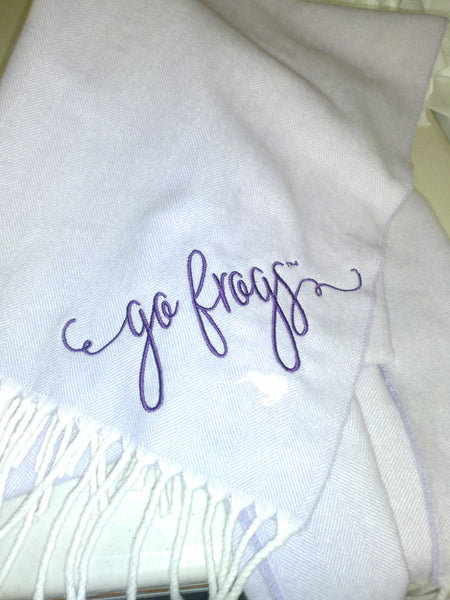 Herringbone Scarf- Go Frogs