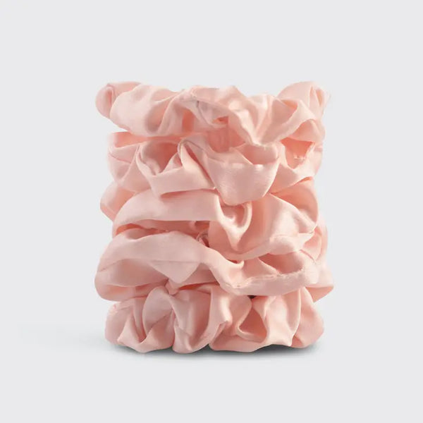 Satin Sleep Scrunchies 5pc - Blush