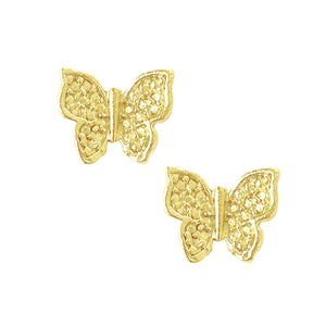 Susan Shaw 1022 Mini Butterfly Stud Earrings