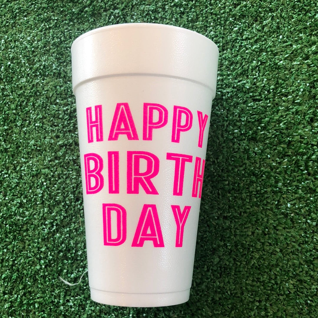 Styrofoam Cups 20 oz Happy Birthday – Scentimentals Boutique