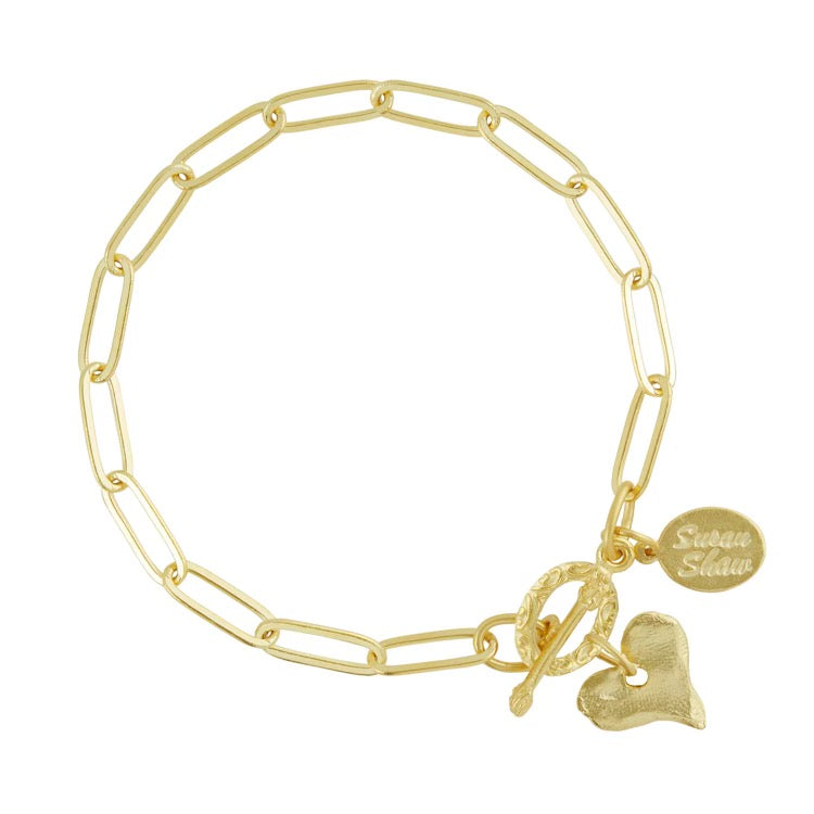 Susan Shaw 2695 Heart Paperclip Bracelet – Scentimentals Boutique