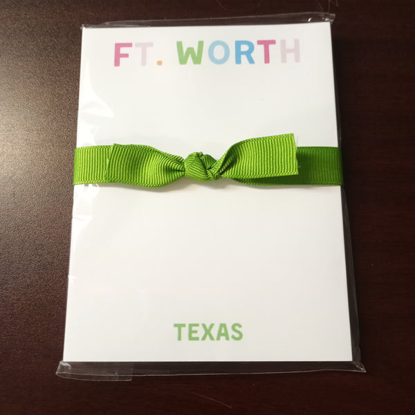 Fort Worth Mini notepad