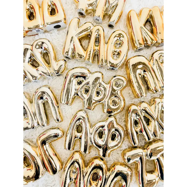 Gold Bubble Shelf Letter-Delta Zeta