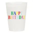 Happy Birthday Multicolor Frost Flex