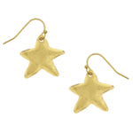 Susan Shaw 1695 Gold Petite Star Wire Earring