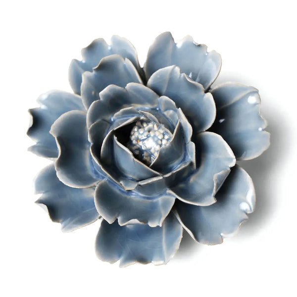 Ceramic Flower- Pastel Blue Rose