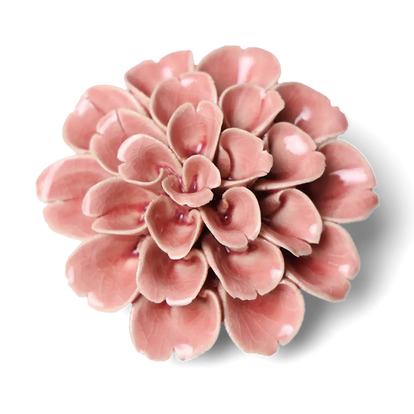 Ceramic Flower- Champagne Pink Hydrangea
