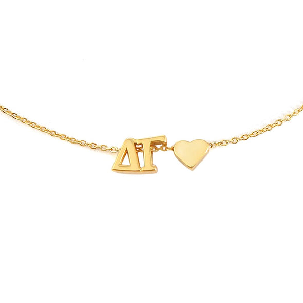 Heart Necklace- Delta Gamma
