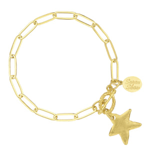 Susan Shaw 2696 Petite Star on Paperclip Bracelet