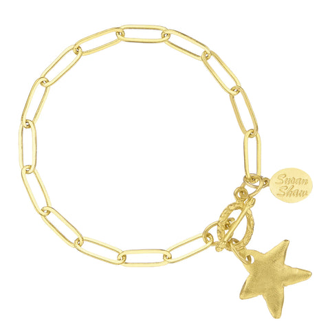 Susan Shaw 2696 Petite Star on Paperclip Bracelet