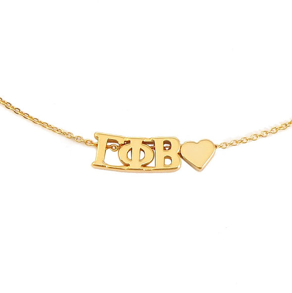 Heart Necklace- Gamma Phi Beta