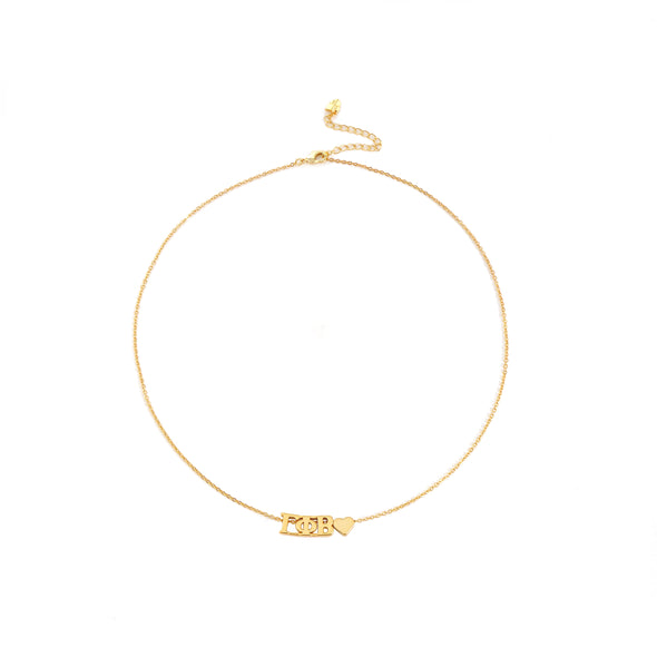 Heart Necklace- Gamma Phi Beta