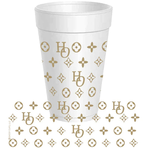 LV HO HO HO CUPS styrofoam