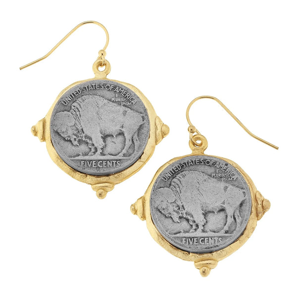 Susan Shaw 1932 Buffalo Nickel Earring