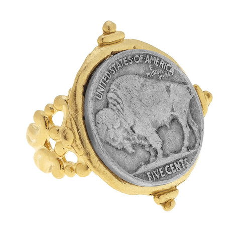 Susan Shaw 9030 Buffalo Nickel Ring