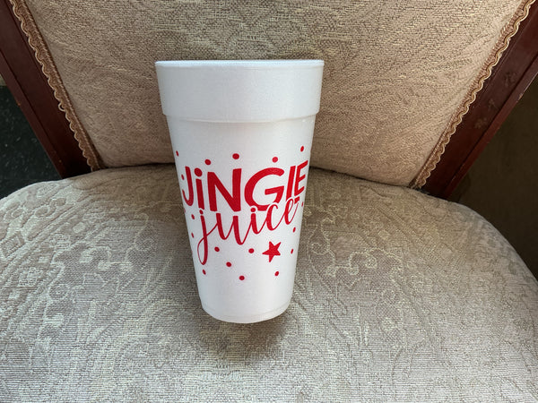 Styrofoam Cups - Jingle Juice Cups