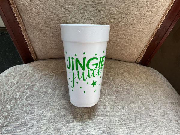 Styrofoam Cups - Jingle Juice Cups