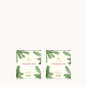 Thymes Pura Car Pro Diffuser Refill - Fraser Fir - 2 Pack Bundle JR