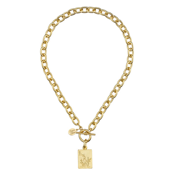 Susan Shaw 3088 Bird Bam Mahjong Toggle Necklace