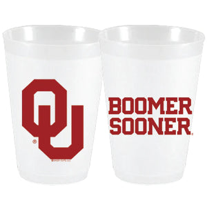 Frost Flex Oklahoma University, OU 16 oz cups. 10 count