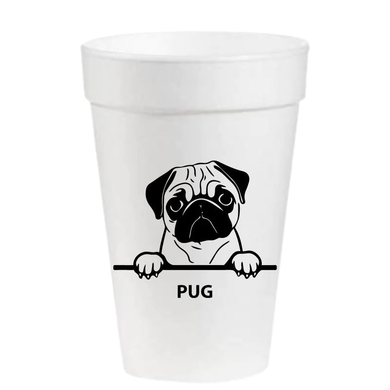Styrofoam Cups - Pug