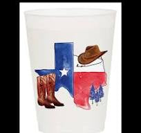 Frost Flex Texas Flag, Boots & Hat Cups