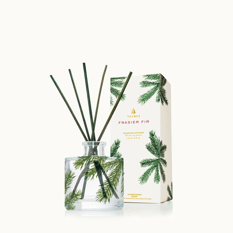 Thymes Frasier Fir Petite Reed Diffuser, Pine Needle Design