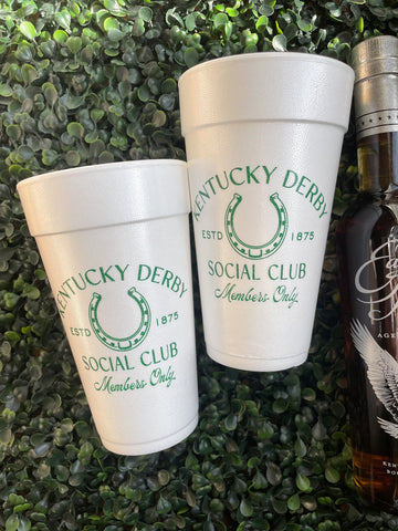Styrofoam Cups - Kentucky Derby Social Club