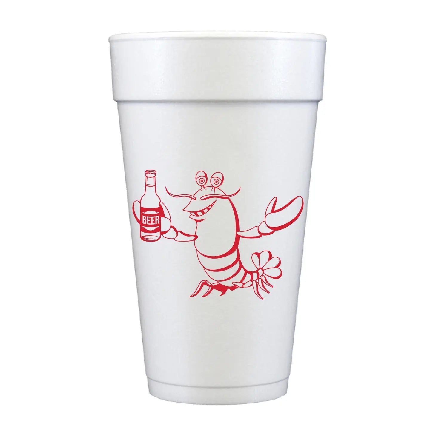 Styrofoam Cups - Crawfish & Beer Mudbug