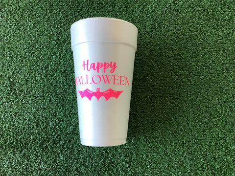 Styrofoam Cups - Happy Halloween