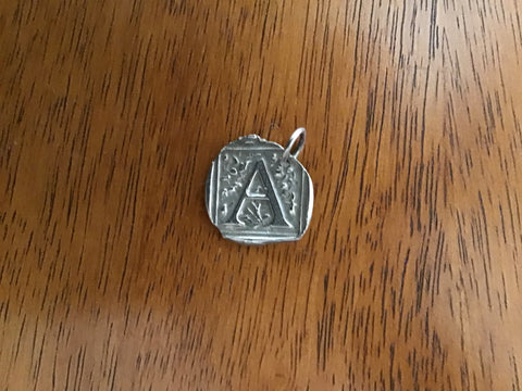 Retired Waxing Poetic Charms-Monogrammed Initials