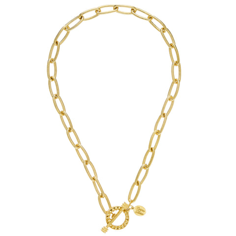 Susan Shaw 3993 Oblong Loop Toggle Necklace