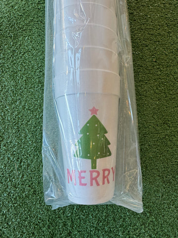 Styrofoam Cups - Merry