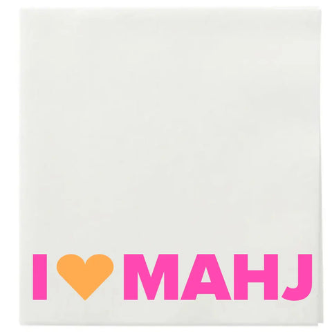 I Love Mahj Cocktail Napkins