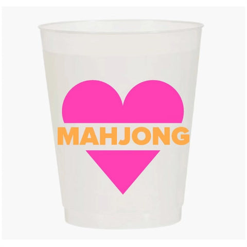 “heart mahjong” frost flex party cups