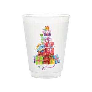 Christmas Present Stack Frosted Cups