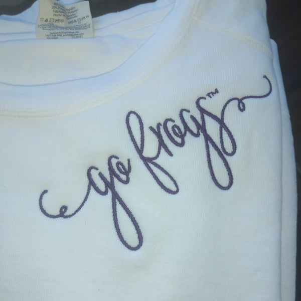 Script monogram sweatshirt - Go Frogs