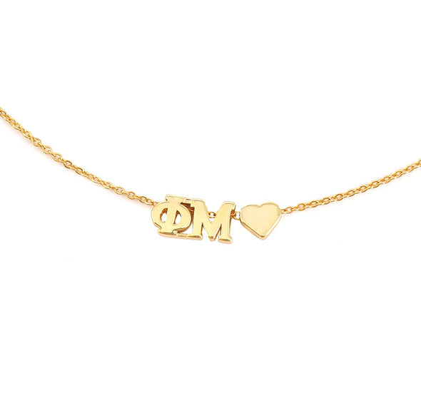 Heart Necklace- Phi Mu