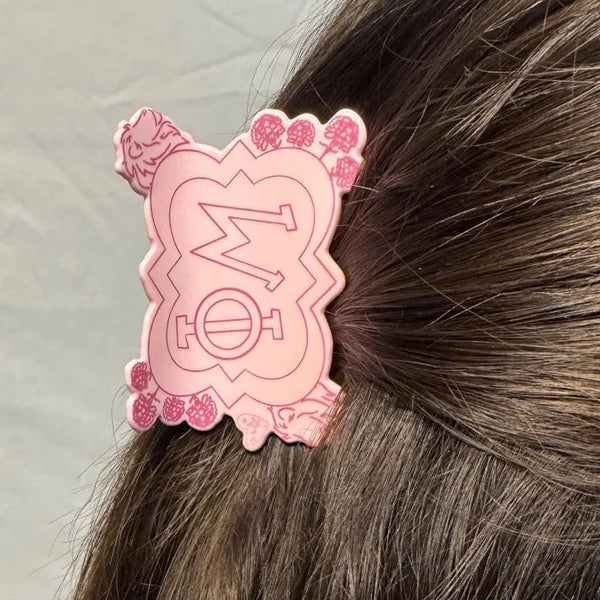 Mascot Hair Clip- Phi Mu