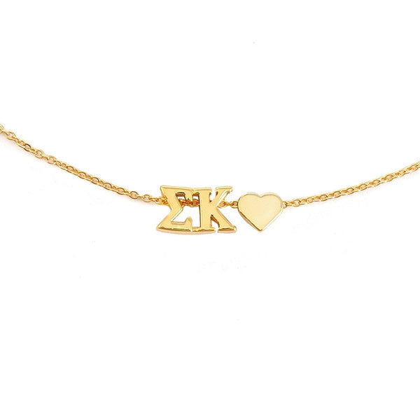 Heart Necklace- Sigma Kappa