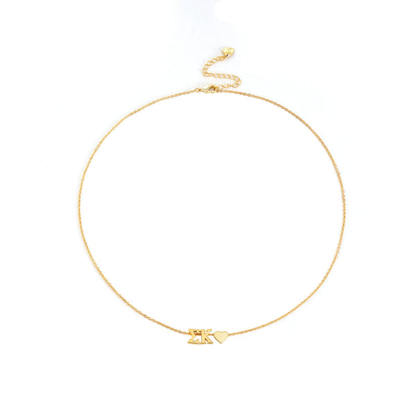 Heart Necklace- Sigma Kappa