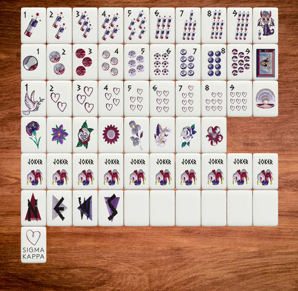 Mahjong Tile Set- Sigma Kappa