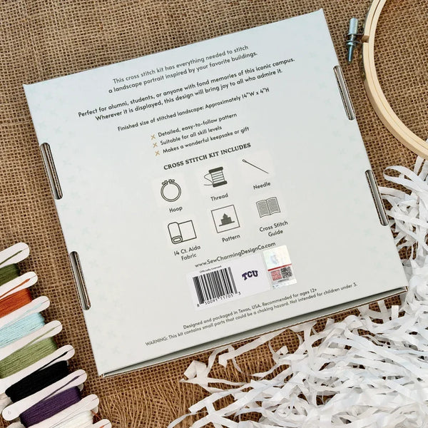 TCU Campus Cross Stitch Kit