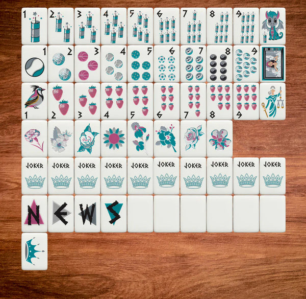Mahjong Tile Set- Zeta Tau Alpha