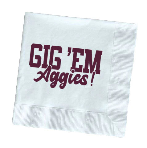 College Cocktail Napkins